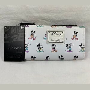 LOUNGEFLY Mickey Mouse Pastel Poses Wallet